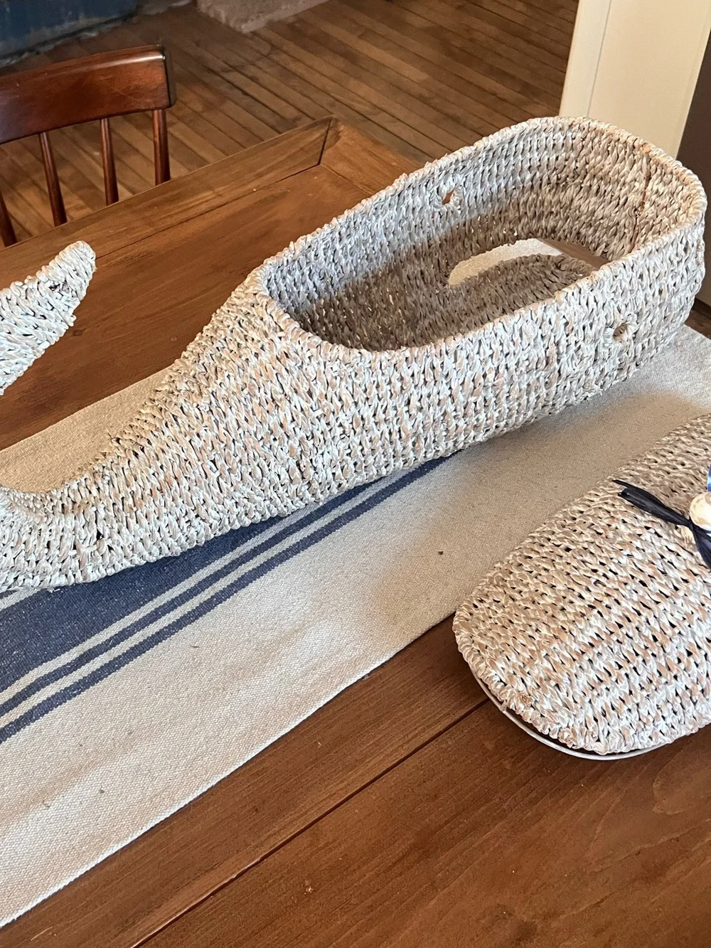 Bankuan Rope Whale Box W/ Lid New With Tags